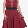 Dresses * | Hunivers Her Universe Marvel Doctor Strange In The Multiverse Of Madness Scarlet Witch Swing Dress Plus Size