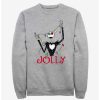 Sweaters And Cardigans * | Null Disney The Nightmare Before Christmas Jack Jolly Lights Sweatshirt