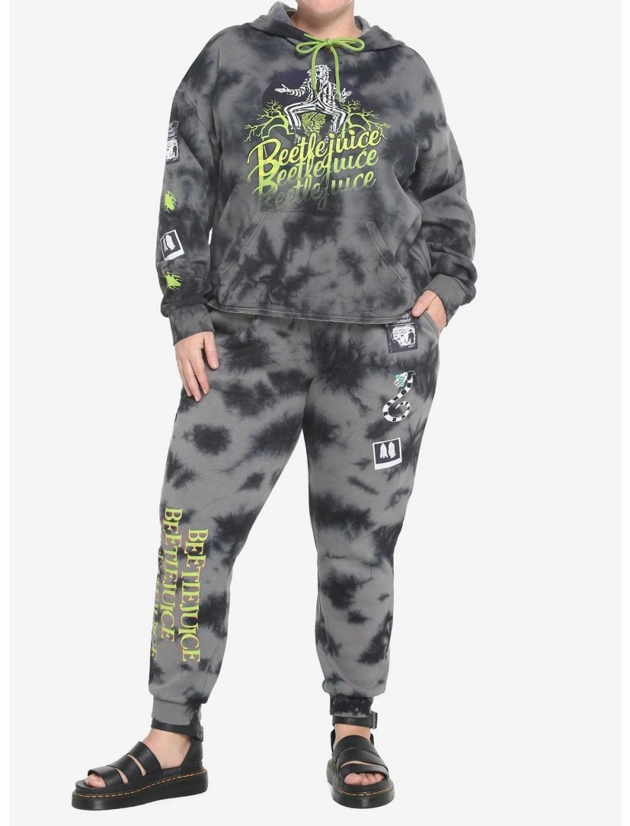 Bottoms * | Hunivers Beetlejuice Icons Tie-Dye Sweatpants Plus Size