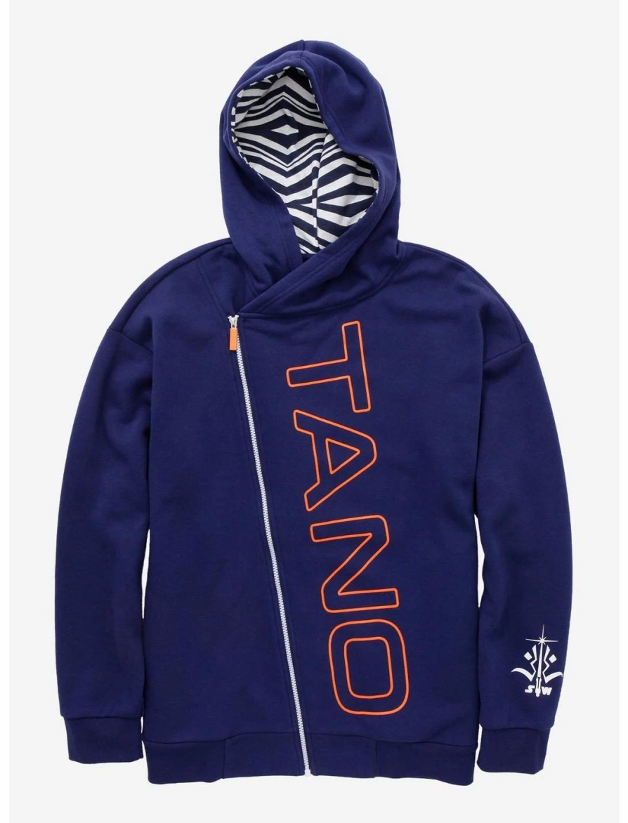 Hoodies And Sweatshirts * | Ourunvrs Our Universe Star Wars Ahsoka Tano Asymmetrical Zip Hoodie Her Universe Exclusive