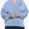 Sweaters And Cardigans * | Hunivers Disney Alice In Wonderland Embroidered Cardigan Plus Size