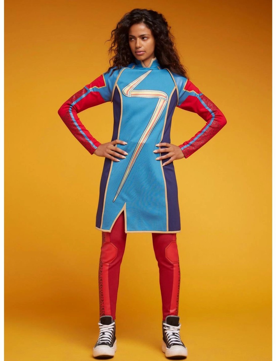 Dresses * | Hunivers Her Universe Marvel Ms. Marvel Hero Costume Dress