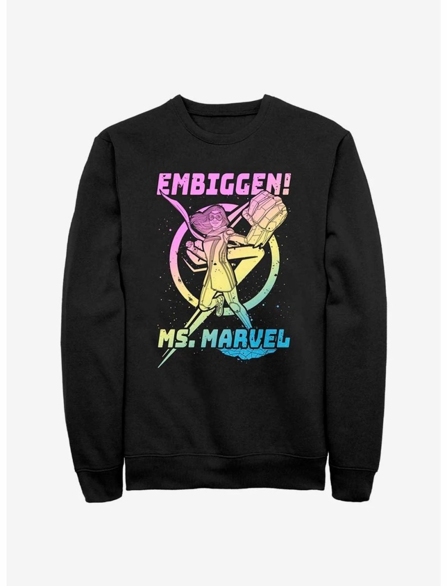 Sweaters And Cardigans * | Null Marvel Ms. Marvel Gradient Marvel Sweatshirt