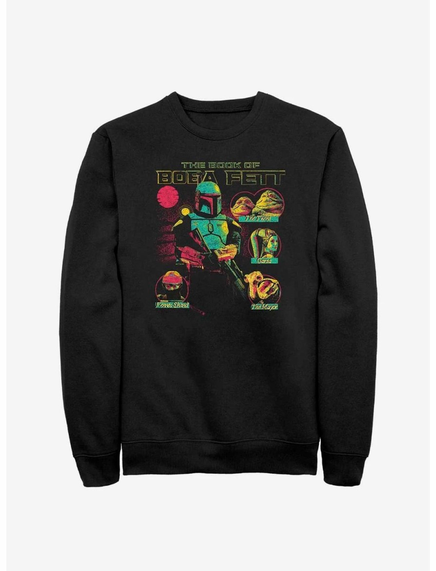 Sweaters And Cardigans * | Null Star Wars Book Of Boba Fett Character Circles Sweatshirt