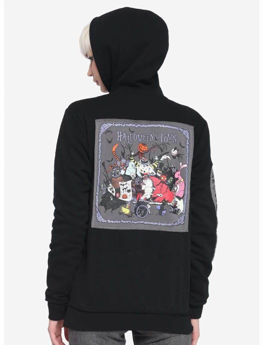 Hoodies And Sweatshirts * | Hunivers The Nightmare Before Christmas Patches Zip-Up Hoodie