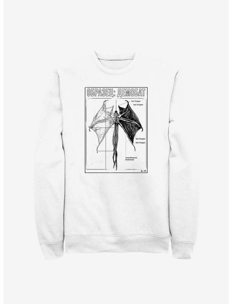 Sweaters And Cardigans * | Null Stranger Things Demobat Sweatshirt