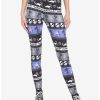 Bottoms * | Hunivers The Nightmare Before Christmas Fair Isle Leggings