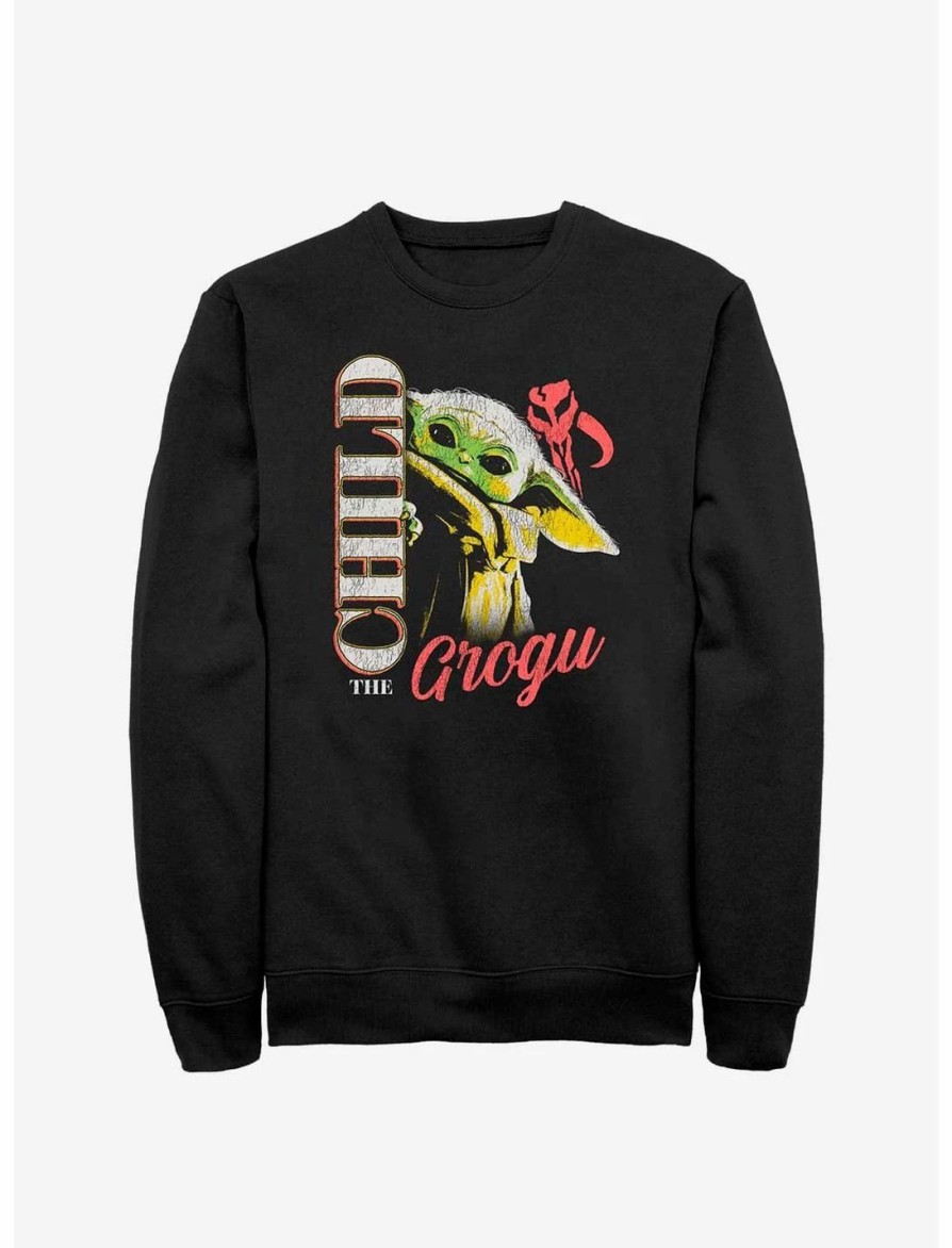 Sweaters And Cardigans * | Null Star Wars The Mandalorian The Child Portrait Sweatshirt