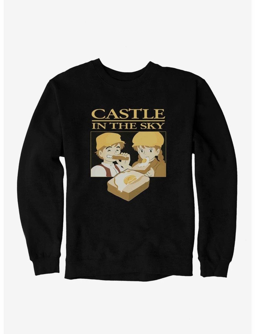 Sweaters And Cardigans * | Null Studio Ghibli Castle In The Sky Sunny Side Up Sweatshirt