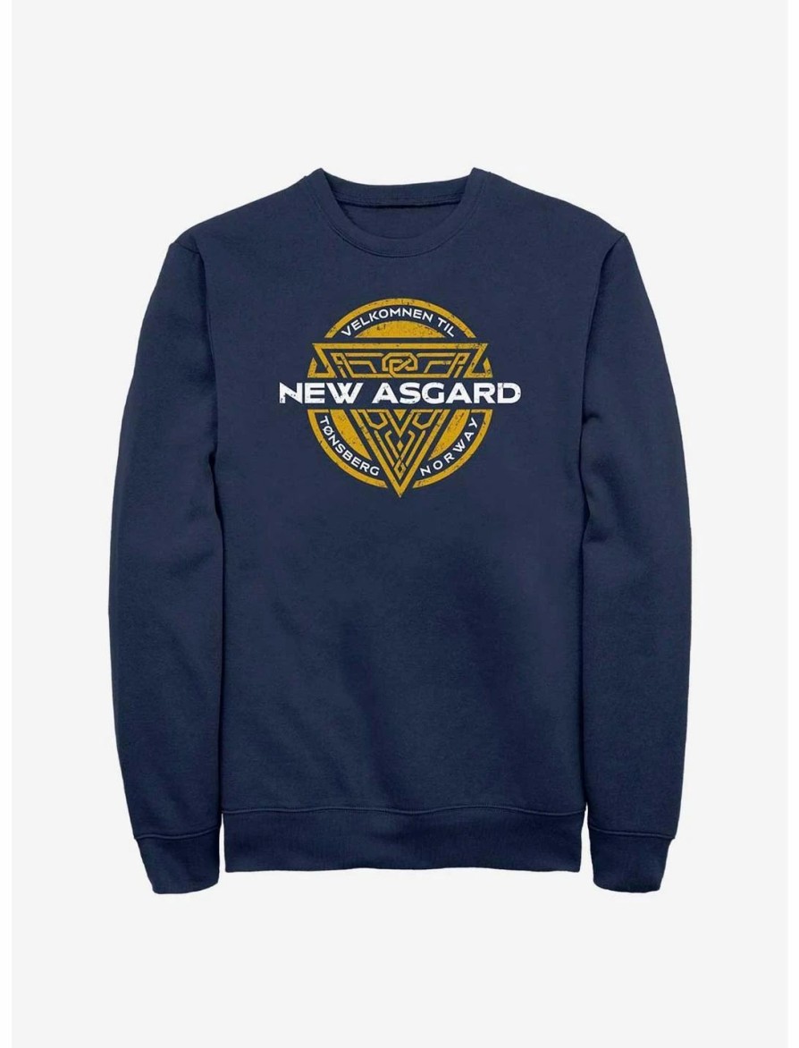 Sweaters And Cardigans * | Null Marvel Thor: Love And Thunder Velkomnen Til New Asgard Badge Sweatshirt