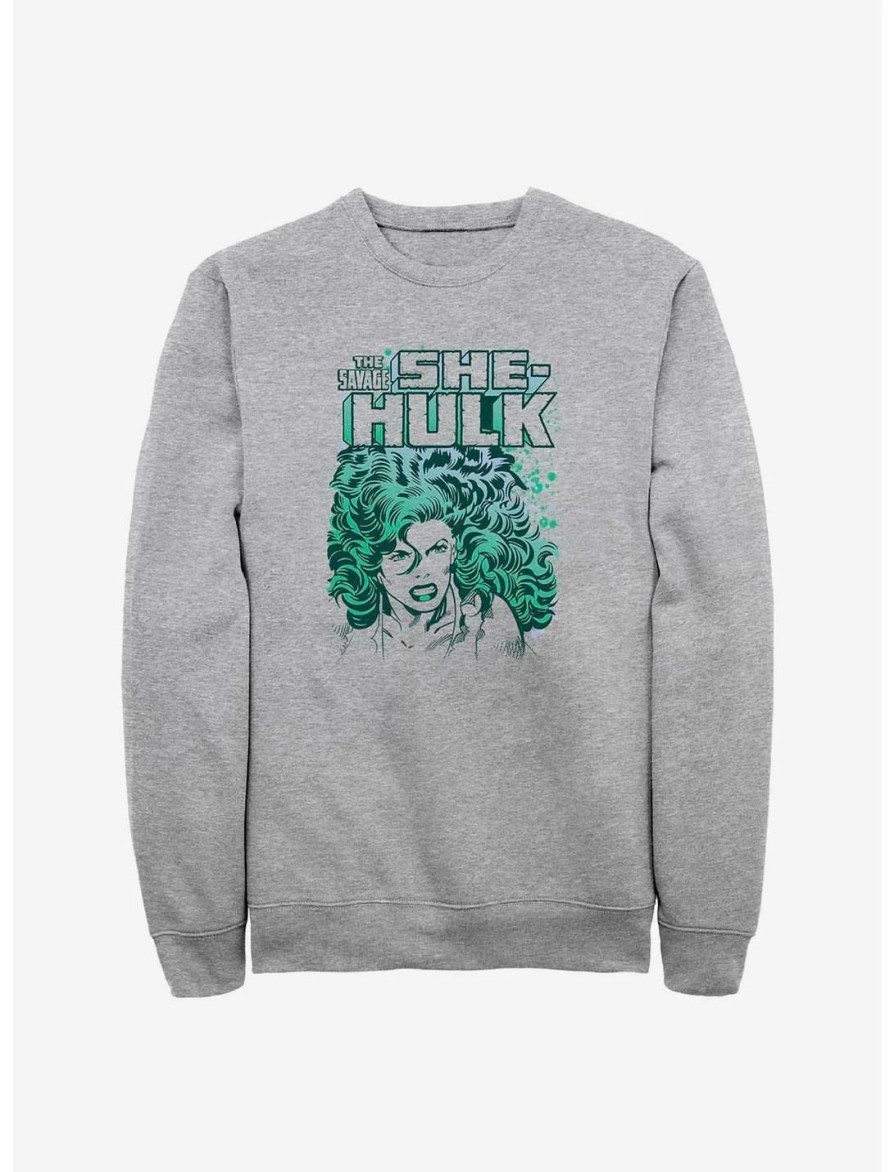 Sweaters And Cardigans * | Null Marvel She-Hulk The Savage Sweatshirt