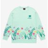 Hoodies And Sweatshirts * | Hunivers Disney The Little Mermaid Flounder Floral Sweatshirt