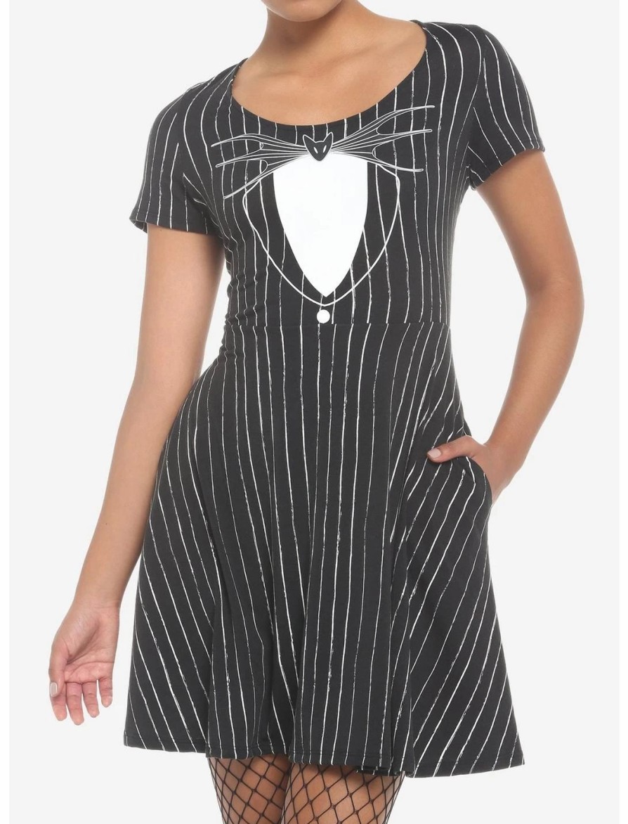 Dresses * | Hunivers The Nightmare Before Christmas Jack Skellington Dress