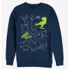 Sweaters And Cardigans * | Null Jurassic World Dino Doodle Sweatshirt