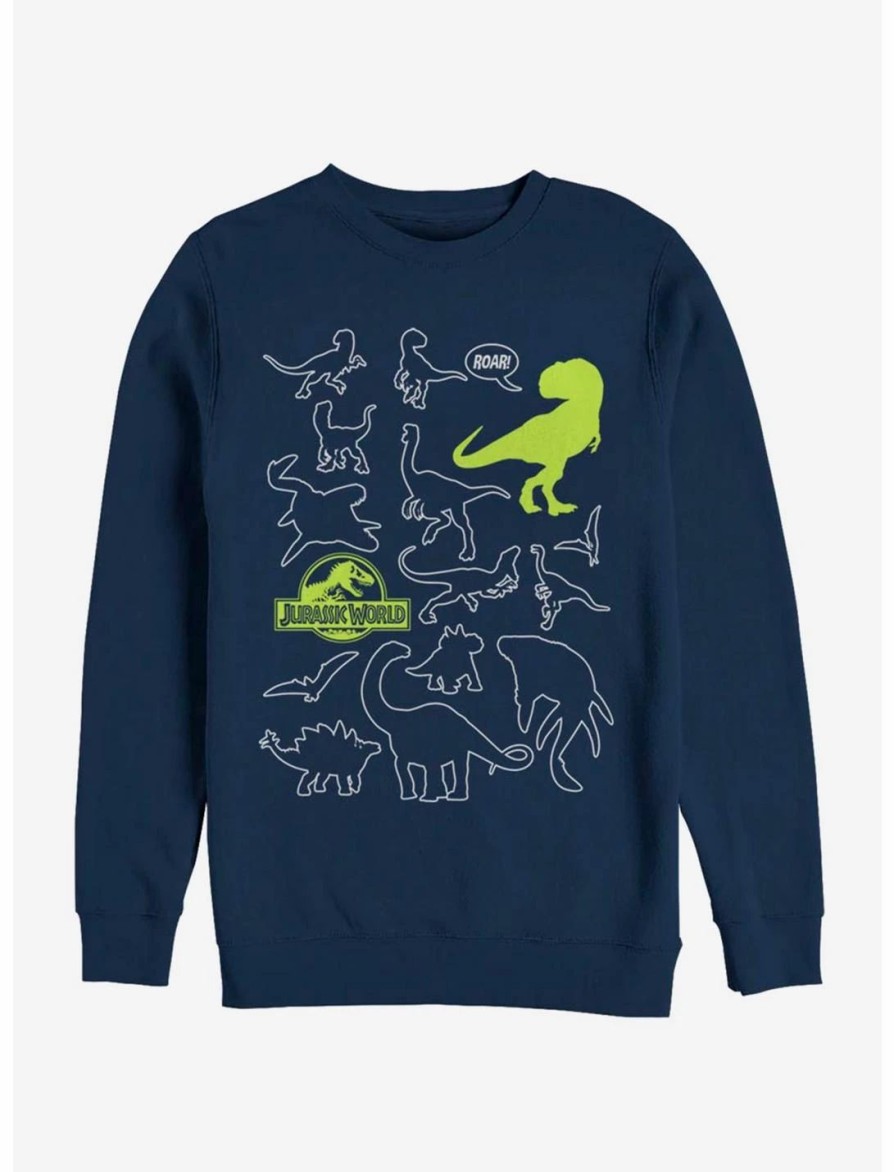 Sweaters And Cardigans * | Null Jurassic World Dino Doodle Sweatshirt