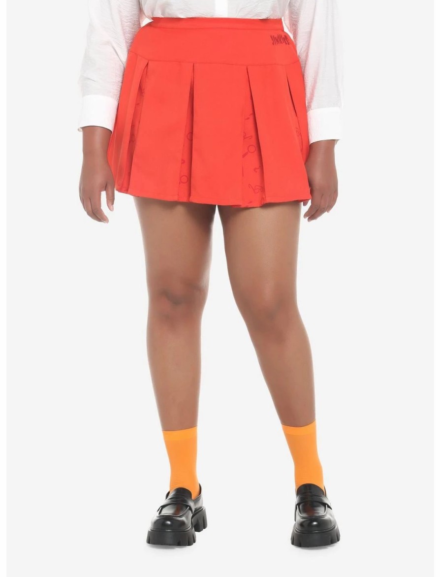 Bottoms * | Hunivers Scooby-Doo! Velma Pleated Skirt Plus Size