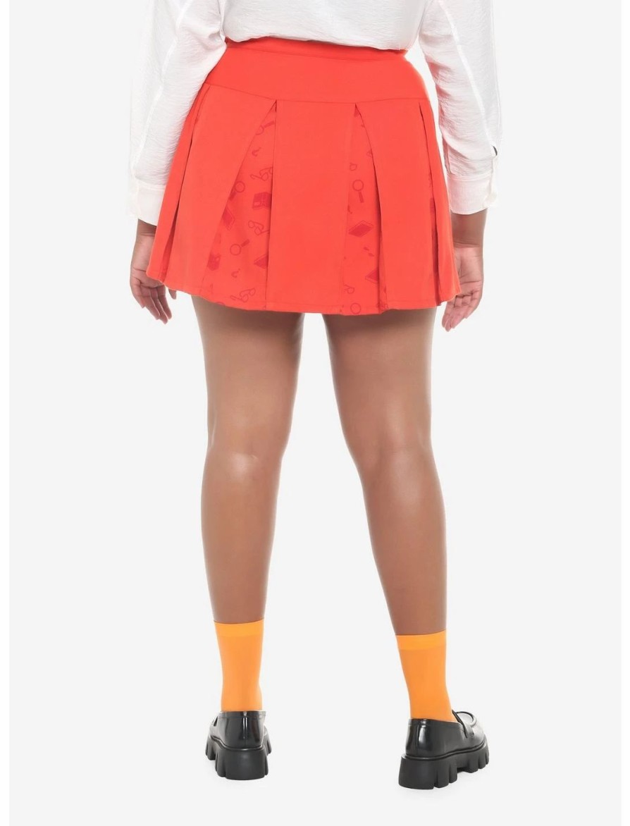 Bottoms * | Hunivers Scooby-Doo! Velma Pleated Skirt Plus Size