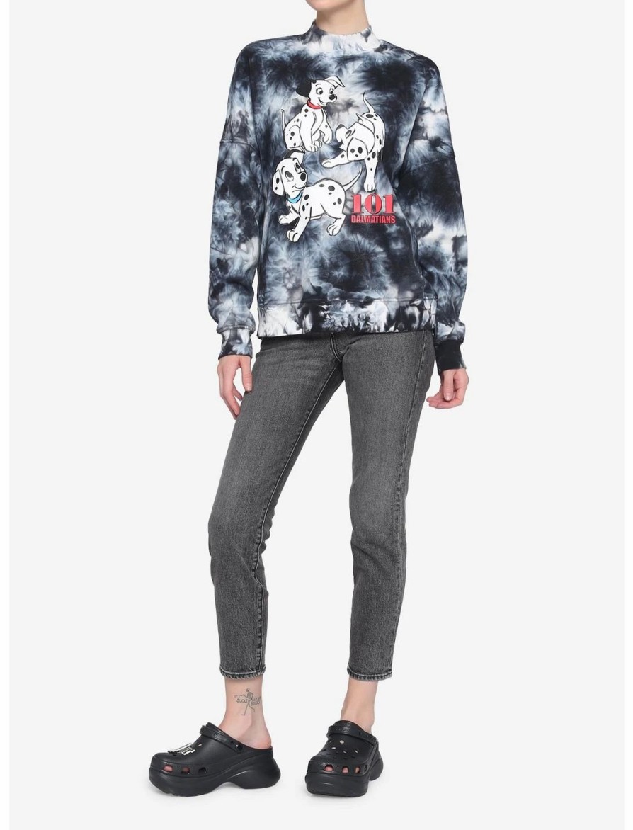 Sweaters And Cardigans * | Hunivers Disney 101 Dalmatians Tie-Dye Sweatshirt