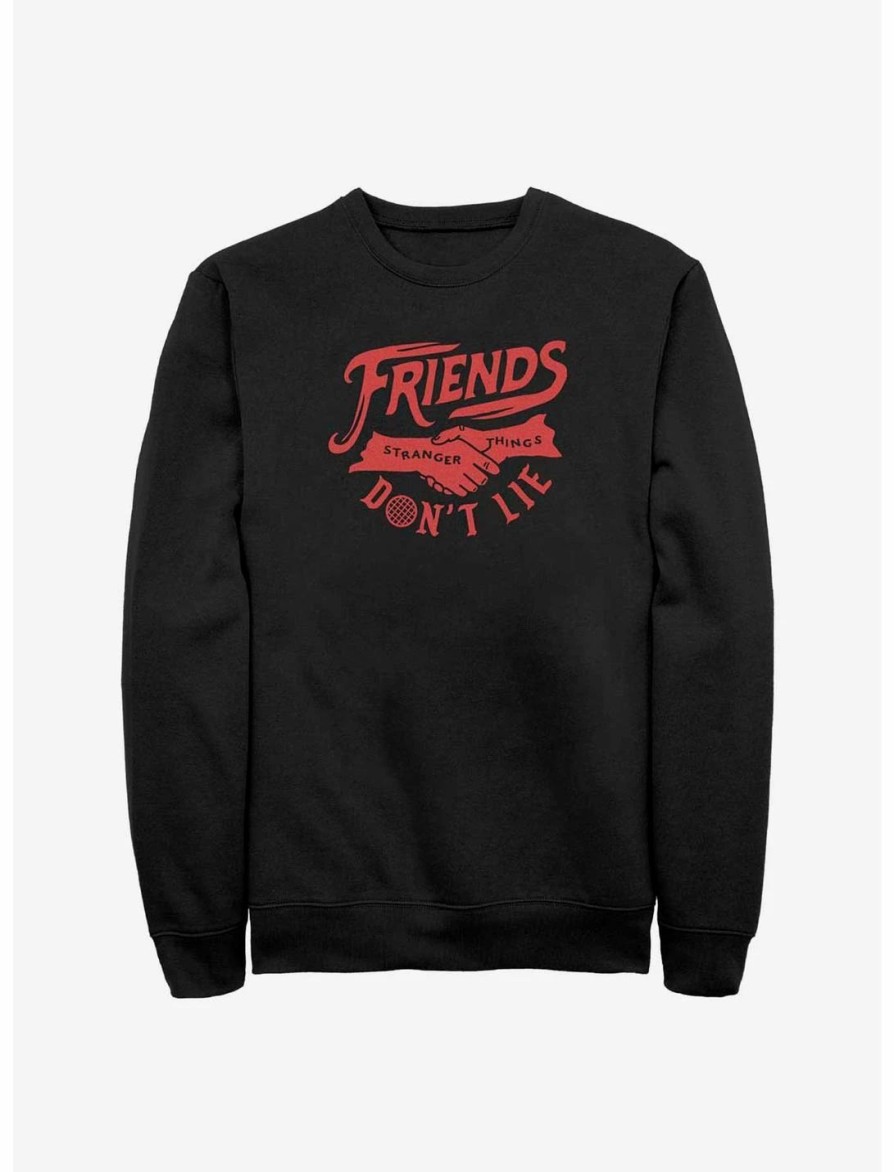 Sweaters And Cardigans * | Null Stranger Things Friends Don'T Lie Sweatshirt