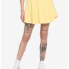 Bottoms * | Hunivers Light Yellow Skirt