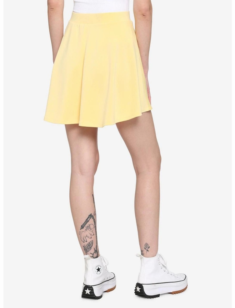 Bottoms * | Hunivers Light Yellow Skirt