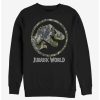 Sweaters And Cardigans * | Null Jurassic World Camo Yellow Dino Sweatshirt