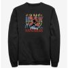 Sweaters And Cardigans * | Null Stranger Things Demogorgon Happy Hanukkah Sweatshirt