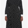 Dresses * | Hunivers Wednesday Icons Collar Long-Sleeve Dress Plus Size