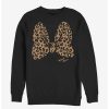 Sweaters And Cardigans * | Null Disney Minnie Mouse Animal Print Bow Sweatshirt