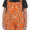 Bottoms * | Hunivers Her Universe Disney Halloween Vintage Icons Soft Shortalls Plus Size