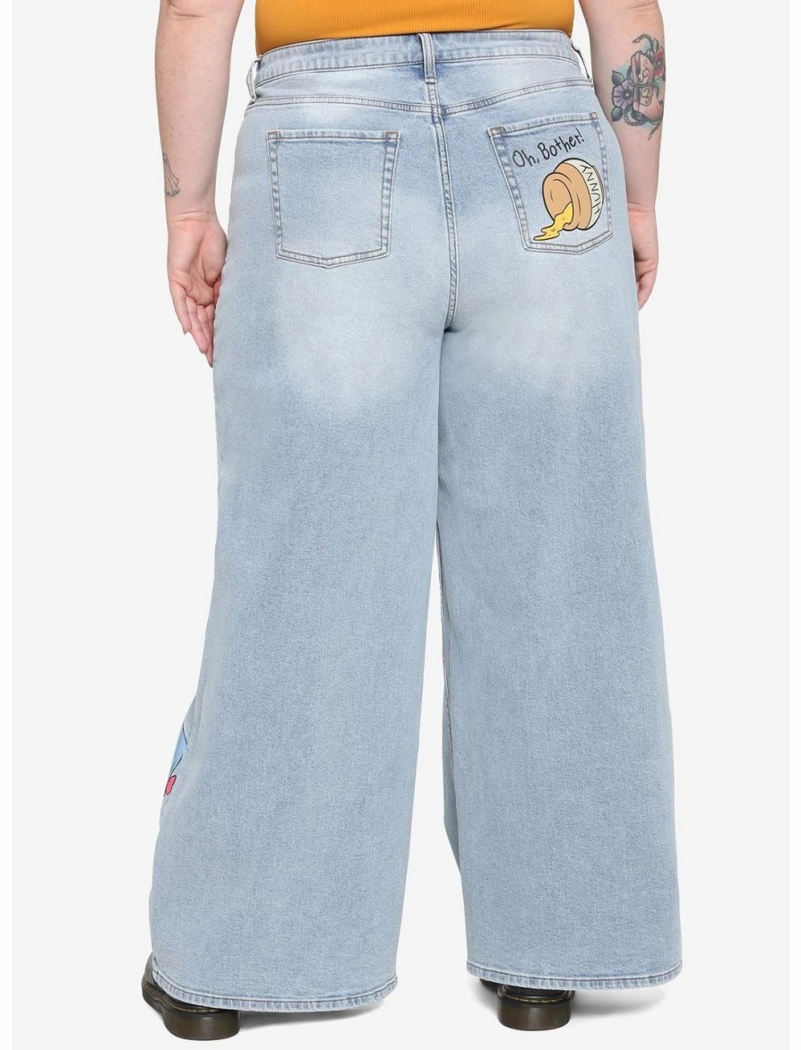 Bottoms * | Hunivers Disney Winnie The Pooh Characters Straight Leg Jeans Plus Size