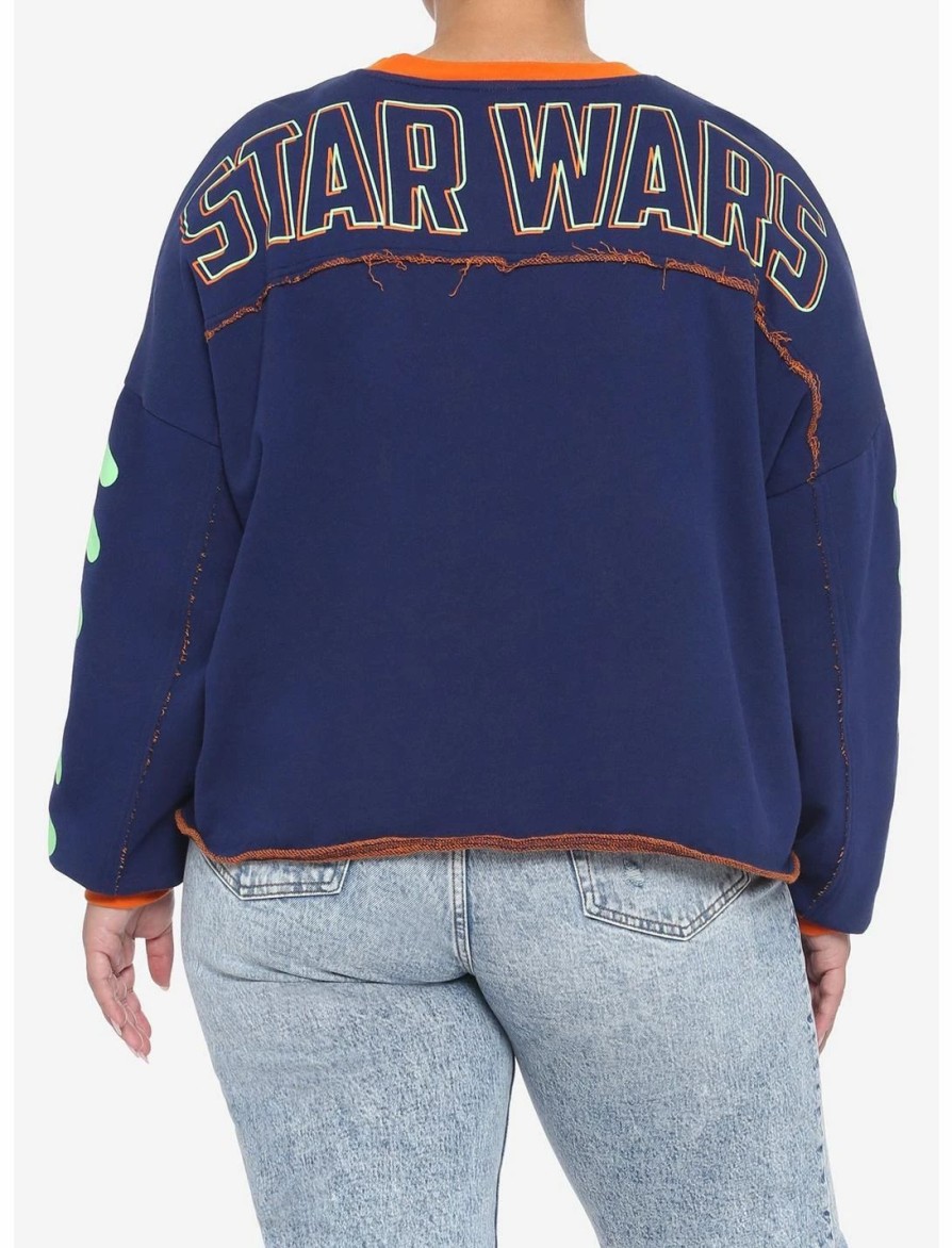 Sweaters And Cardigans * | Hunivers Her Universe Star Wars Galactic Empire Neon Sweatshirt Plus Size Her Universe Exclusive