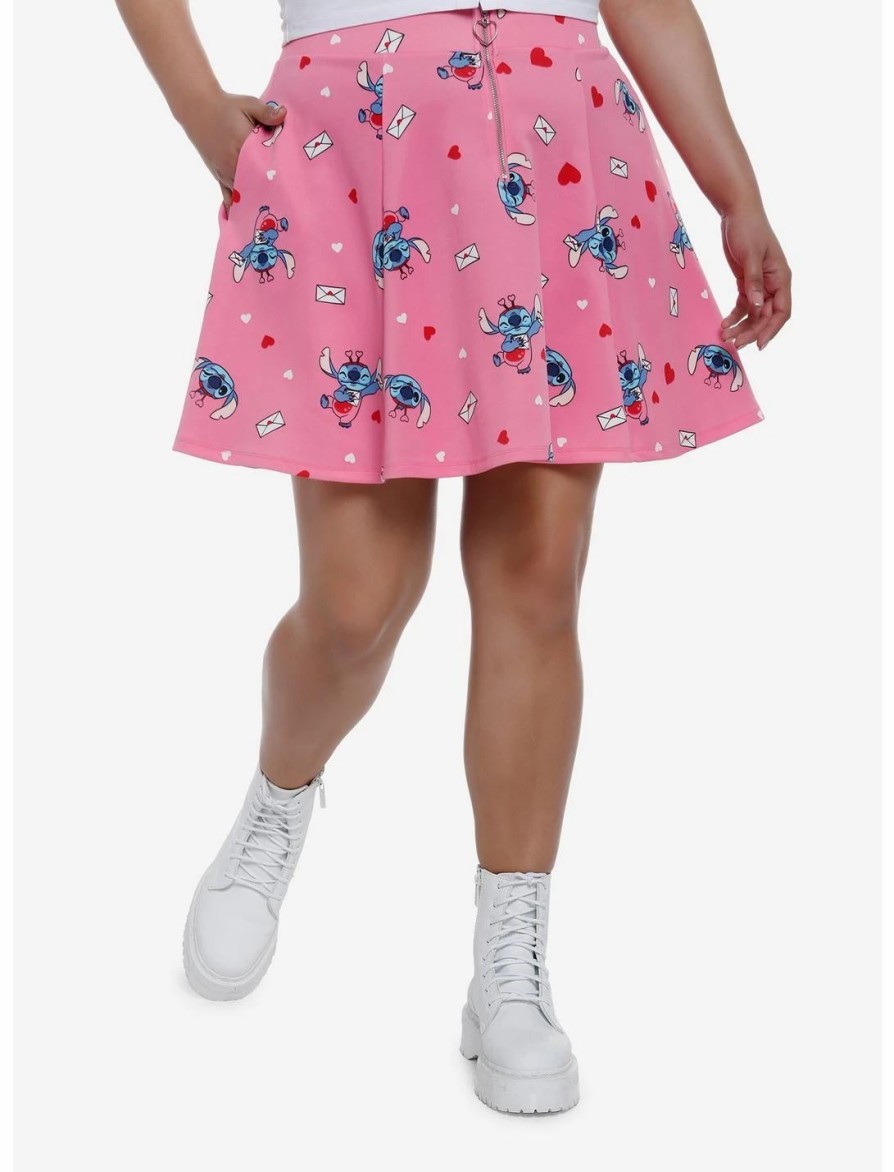 Bottoms * | Hunivers Her Universe Disney Lilo & Stitch Lovebug Skirt Plus Size