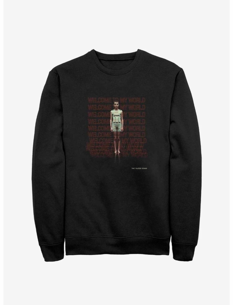 Sweaters And Cardigans * | Null Stranger Things Welcome To My World Sweatshirt