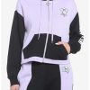 Hoodies And Sweatshirts * | Hunivers Kuromi Fortune Teller Color-Block Skimmer Hoodie