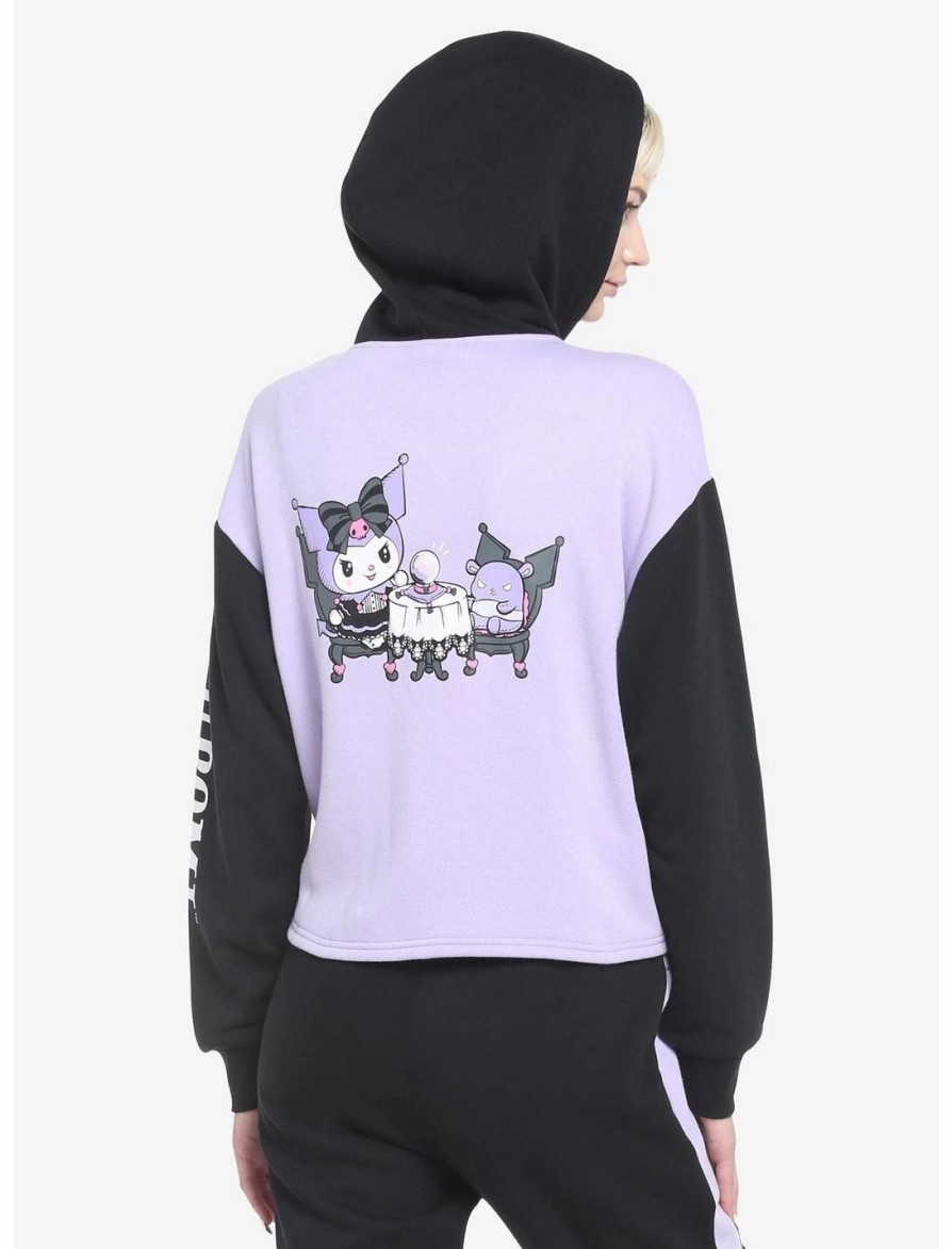 Hoodies And Sweatshirts * | Hunivers Kuromi Fortune Teller Color-Block Skimmer Hoodie