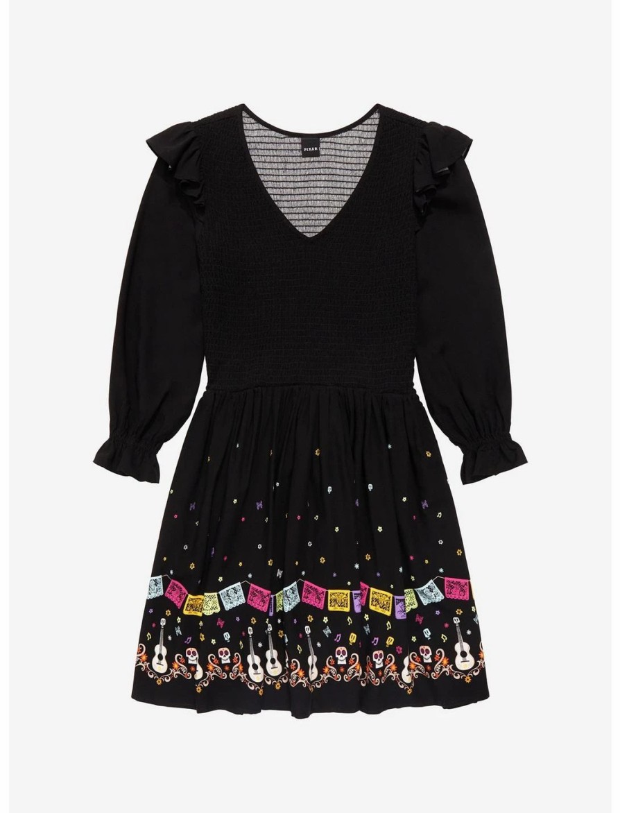 Dresses * | Hunivers Disney Pixar Coco Guitars & Icons Dress