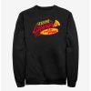 Sweaters And Cardigans * | Null Stranger Things Season'S Eatings Surfer Boy Pizza Logo Sweatshirt