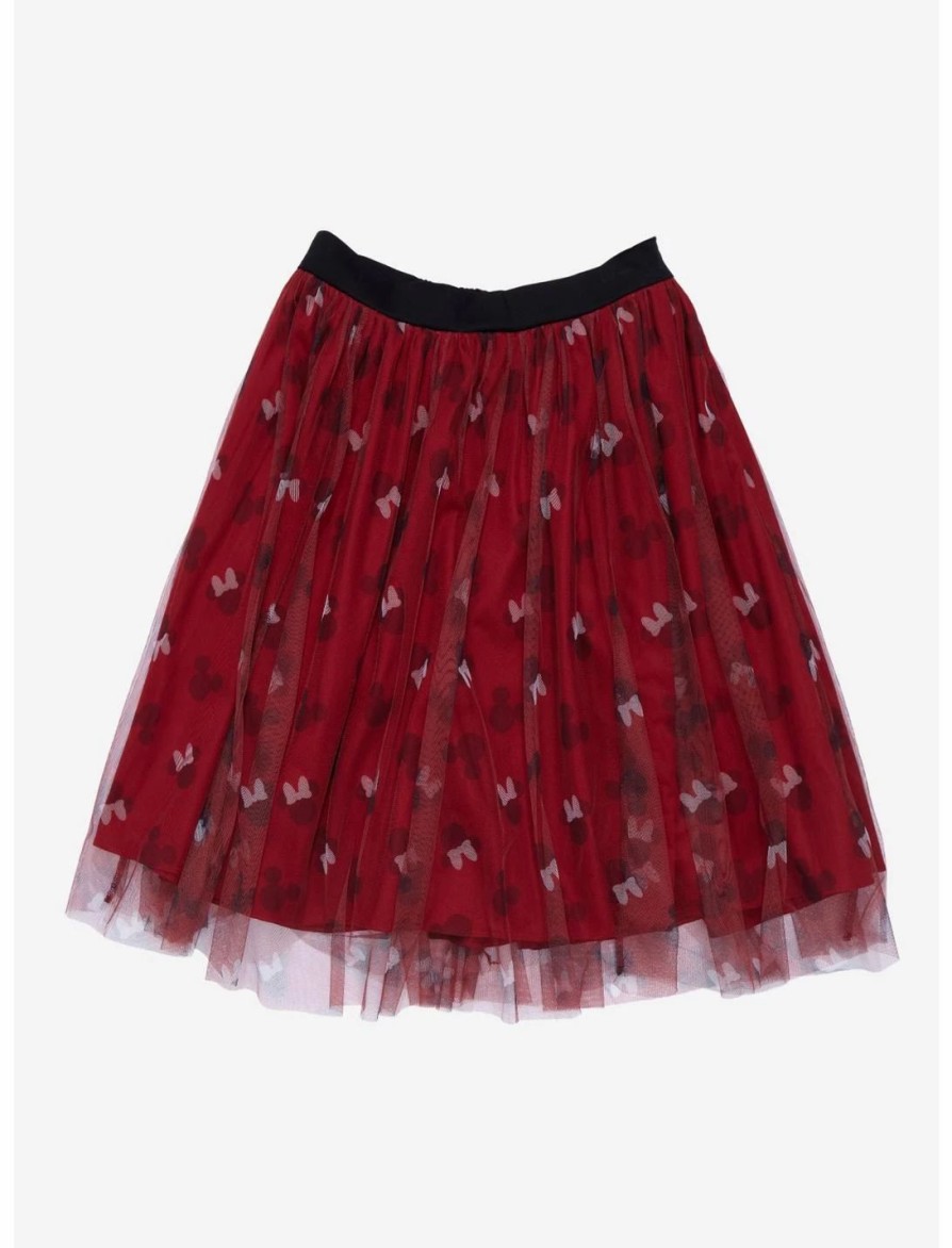 Bottoms * | Hunivers Her Universe Disney Mickey Mouse & Minnie Mouse Tulle Skirt