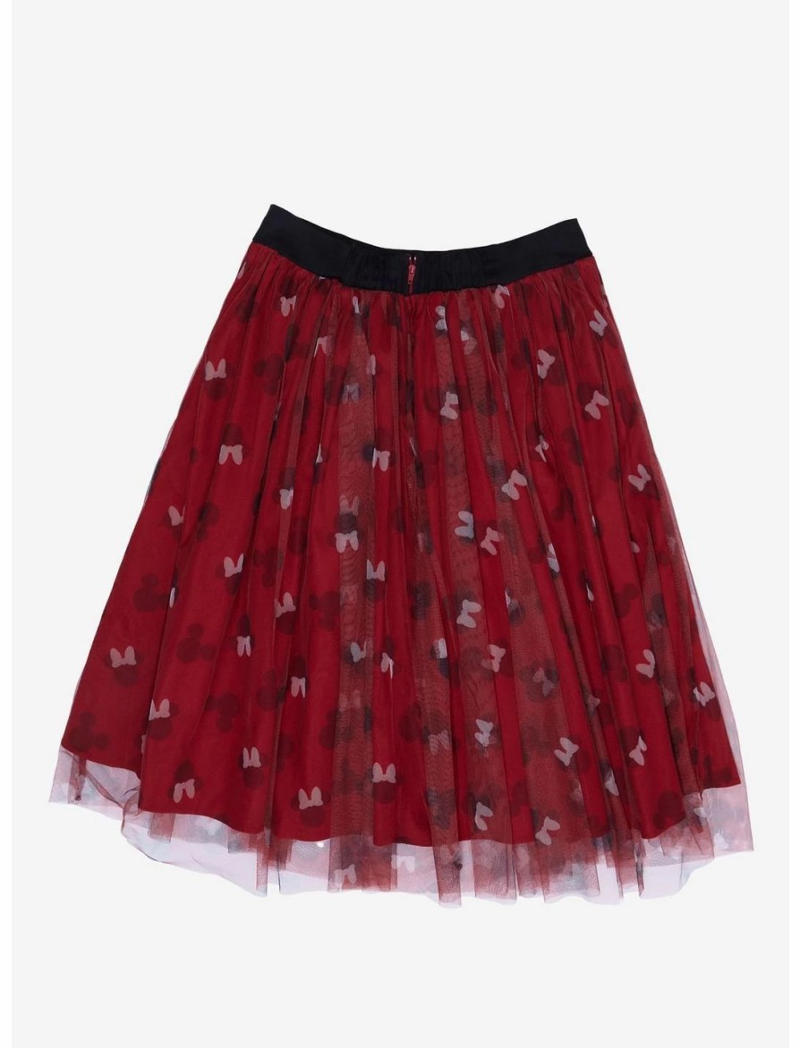 Bottoms * | Hunivers Her Universe Disney Mickey Mouse & Minnie Mouse Tulle Skirt