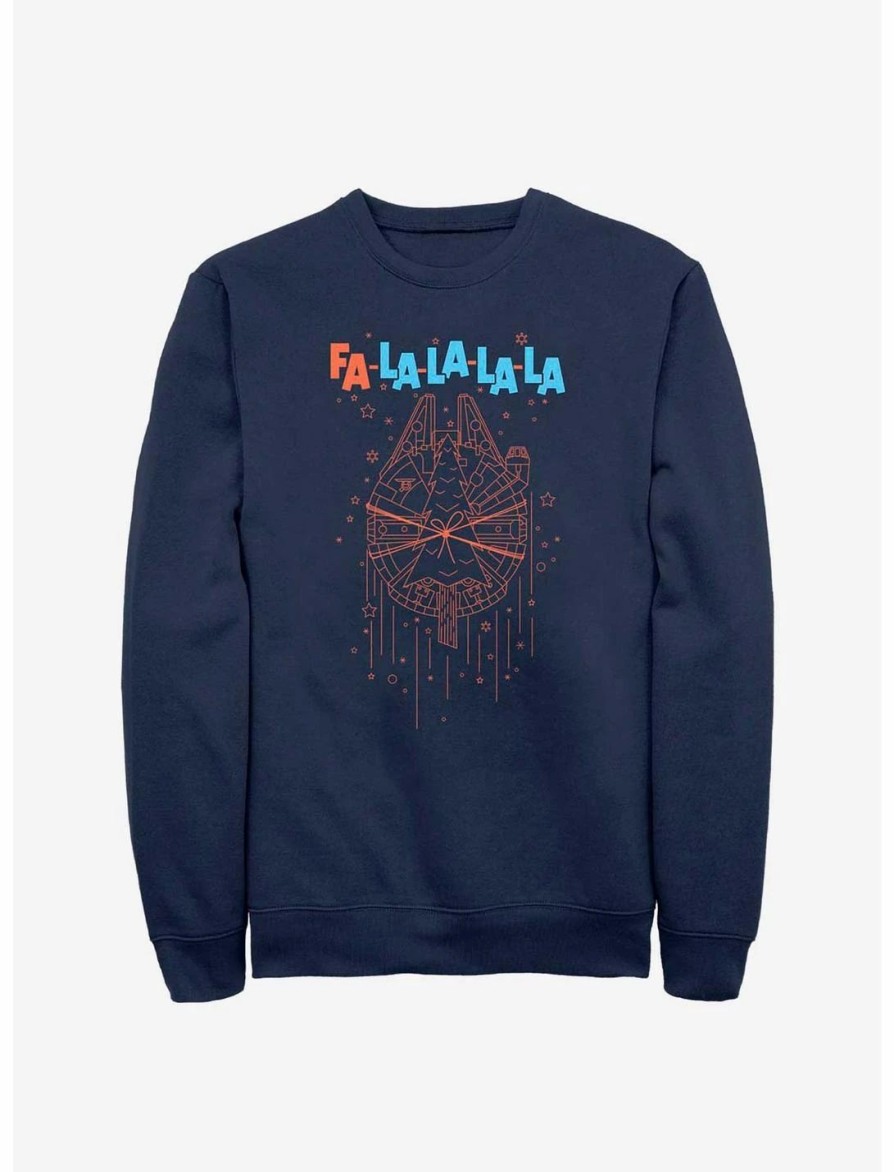 Sweaters And Cardigans * | Null Star Wars Fa La La Falcon Sweatshirt