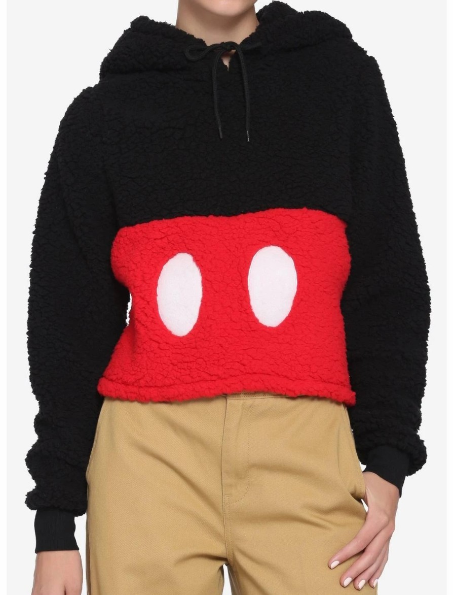 Hoodies And Sweatshirts * | Hunivers Disney Mickey Mouse Sherpa Hoodie