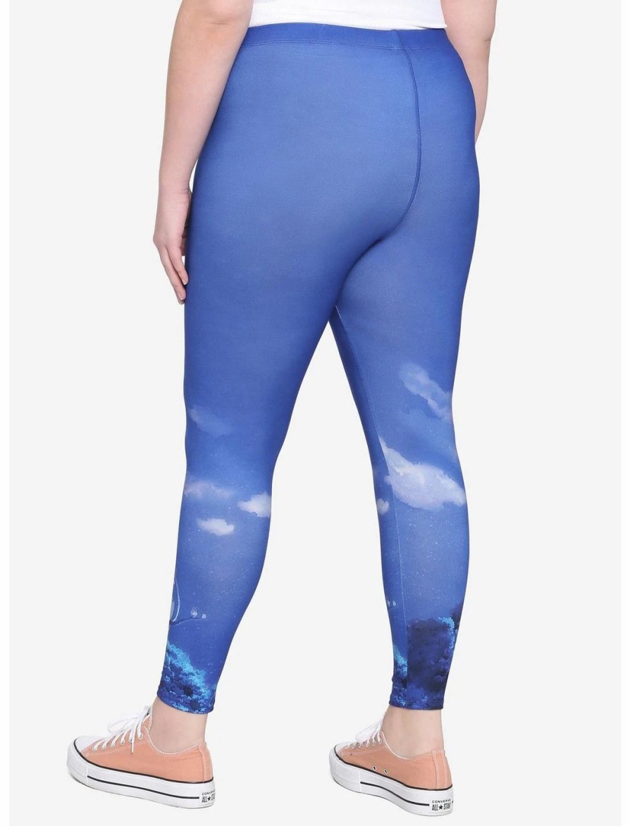 Bottoms * | Hunivers Her Universe Studio Ghibli My Neighbor Totoro Night Sky Leggings Plus Size