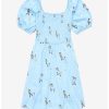 Dresses * | Hunivers Disney Peter Pan Flying Allover Print Smock Dress