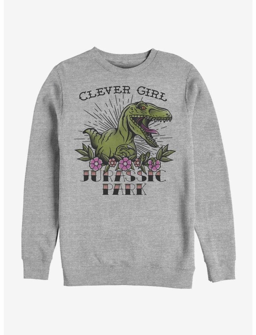 Sweaters And Cardigans * | Null Jurassic Park Clever Girl Sweatshirt