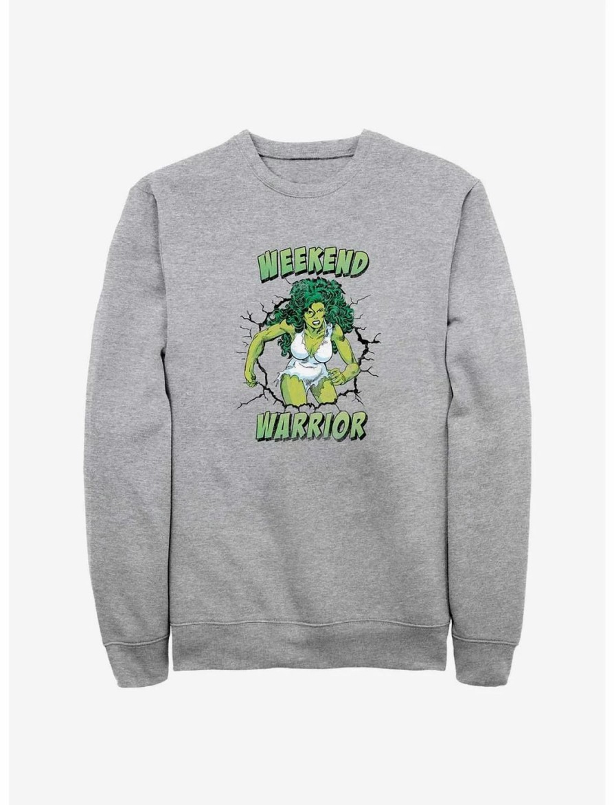 Sweaters And Cardigans * | Null Marvel She-Hulk Weekend Warrior Sweatshirt