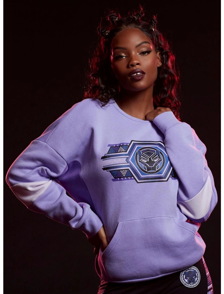 Hoodies And Sweatshirts * | Hunivers Her Universe Marvel Black Panther: Wakanda Forever Color-Block Sweatshirt