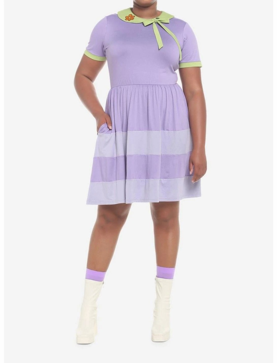 Dresses * | Hunivers Scooby-Doo! Daphne Lavender Dress Plus Size