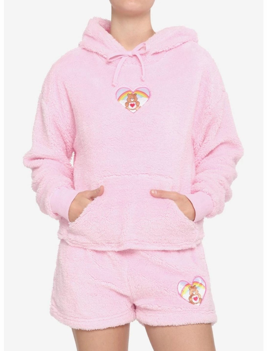 Hoodies And Sweatshirts * | Hunivers Care Bears Tenderheart Bear Fuzzy Skimmer Hoodie