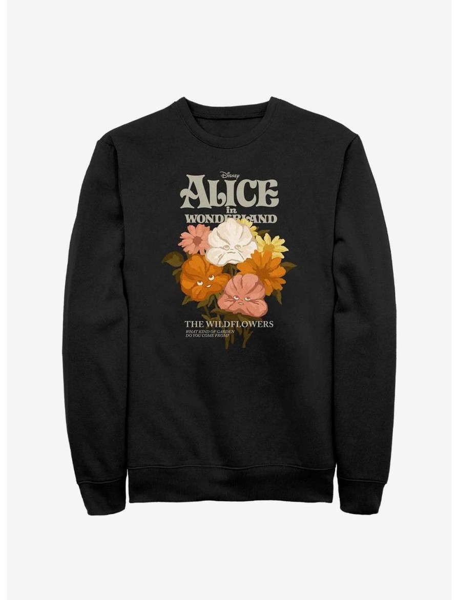 Sweaters And Cardigans * | Null Disney Alice In Wonderland Flower Bouquet Sweatshirt